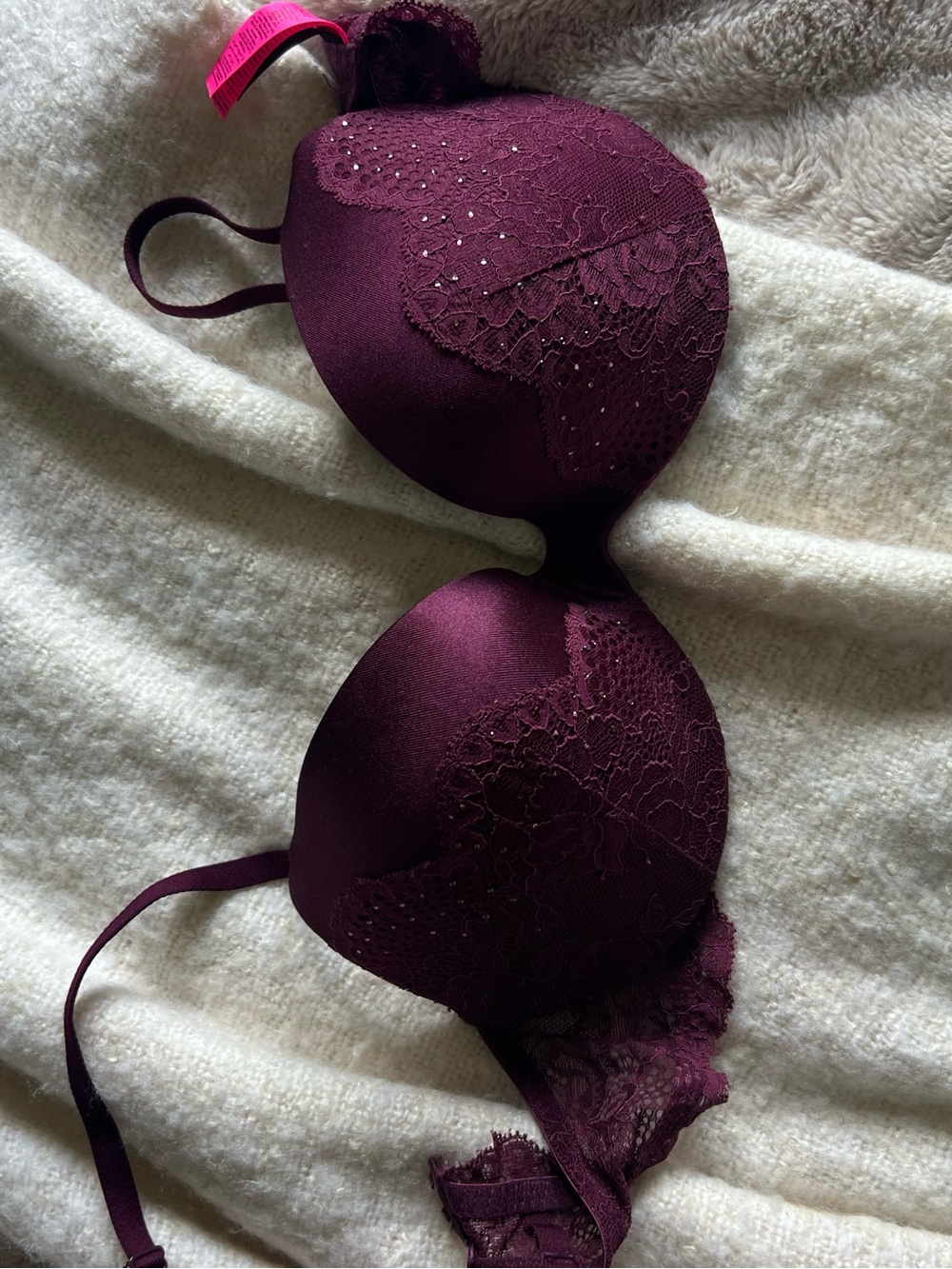 La SENZA Plum Lace-Trim T-Shirt Bra